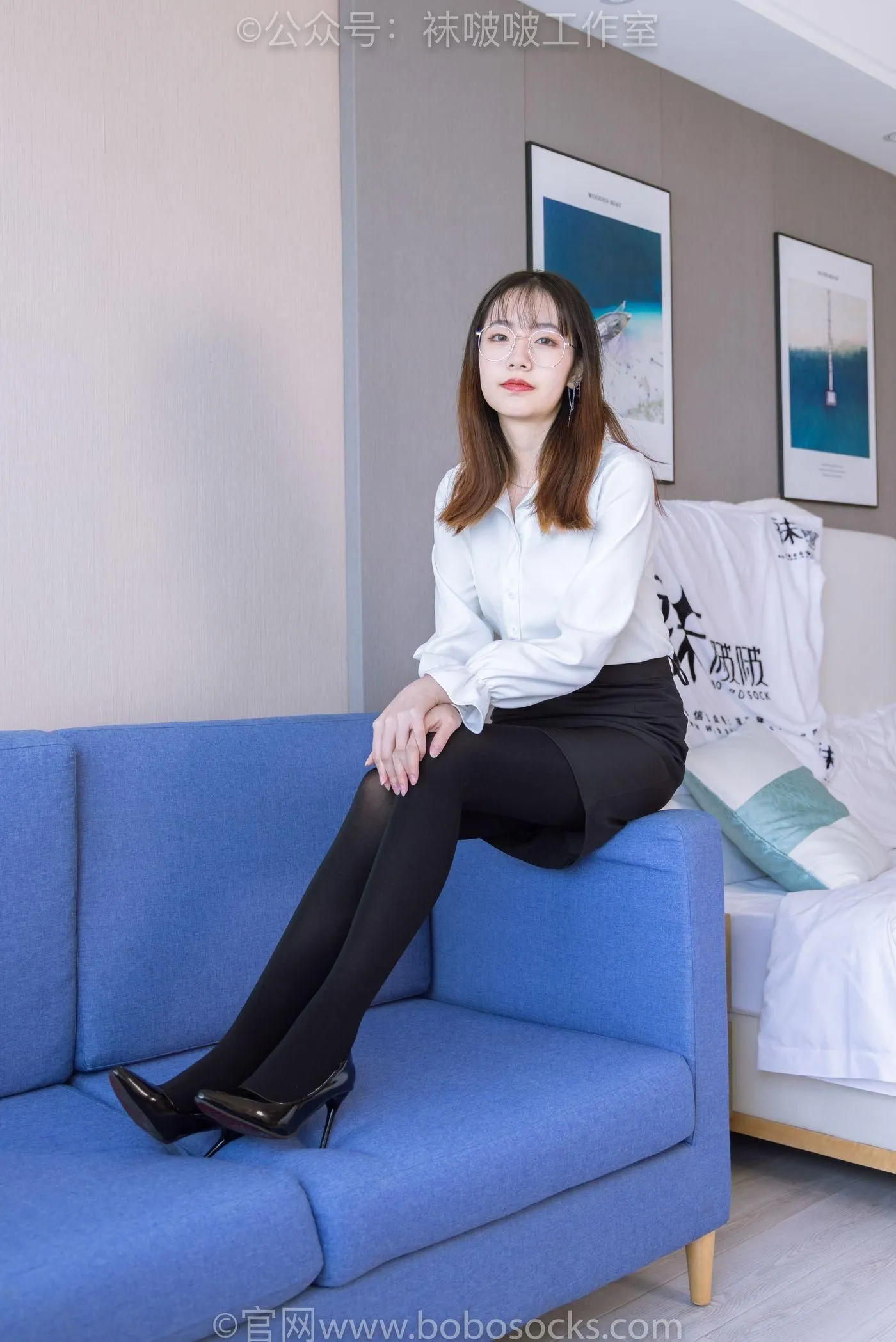[BoBoSocks袜啵啵]NO.090 小甜豆-高跟鞋、厚黑丝 [140P]插图8